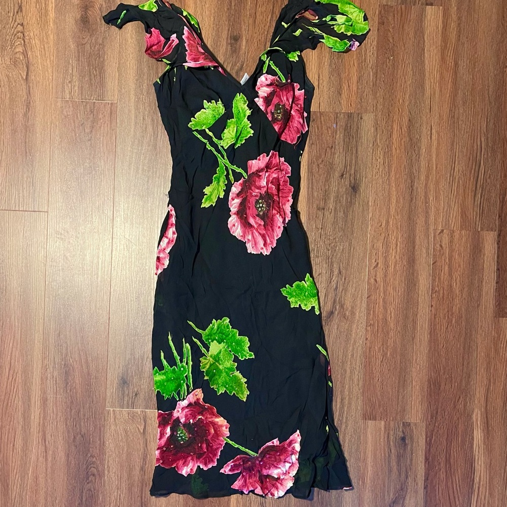 90’s Vintage V neck dress
